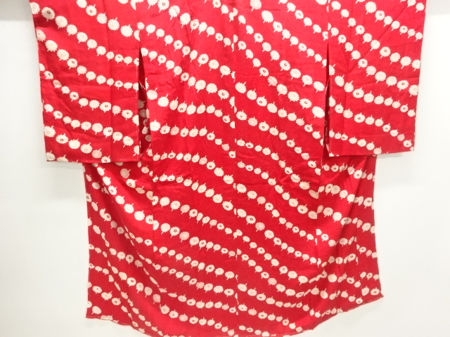 アンティーク　紋錦紗花模様長襦袢